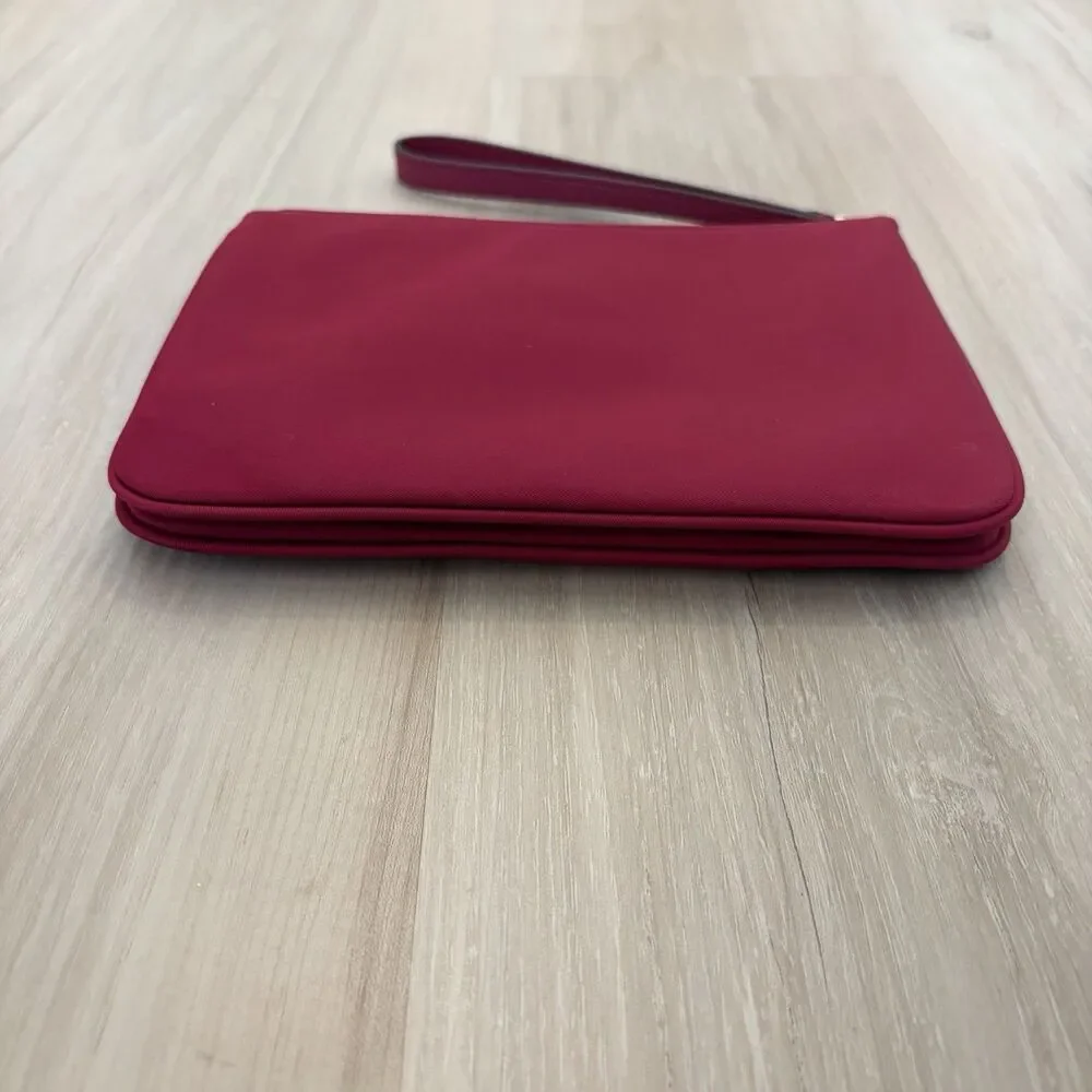 Kate Spade Chelsea The little Better Nylon Medium Wristlet Pouch Cranberry Red